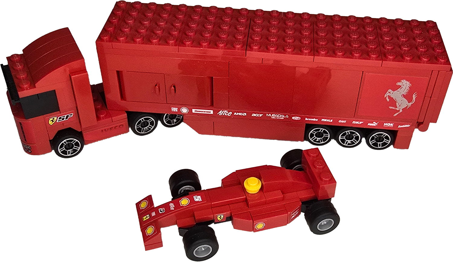 Ferrari F1 Truck 1:55 — Brickin' Brood